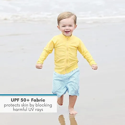 SwimZip UPF 50+ Long Sleeve Rash Guard for Boys' and Girls' - Baby, Toddler, Kids