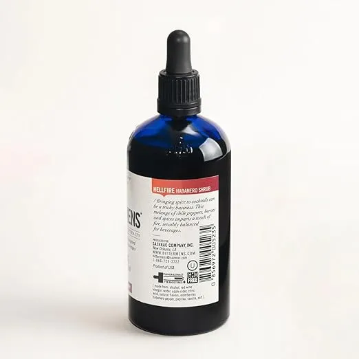 Bittermens Hellfire Habanero Shrub Cocktail Bitters, 5oz (2 Pack) - For Modern Cocktails, A Hot Sauce Specifically Disigned for Cocktails and Other Beverages