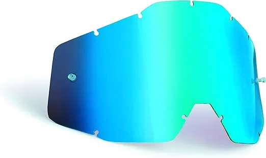 FMF POWERBOMB/POWERCORE Replacement Lens Anti-Fog Blue Mirror/Blue