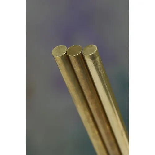K&S K & S Precision Metals 1160 Round Solid Brass Rod, 1/16" OD x 36" Length, 5 pc/pk, Made in USA