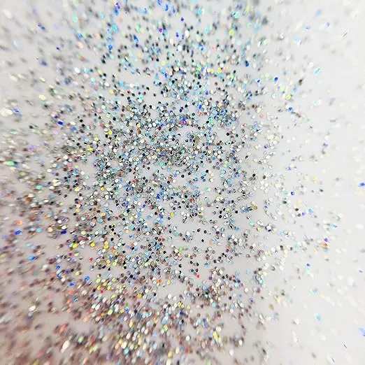 Moonlit Silver Biodegradable Glitter 1/2 Ounce - Made from Plant Cellulose, Earth Friendly. Perfect for Body, Cosmetics, Crafts, DIY Projects. Can be Mixed with Lotions, Gels, Oils, Face Paint