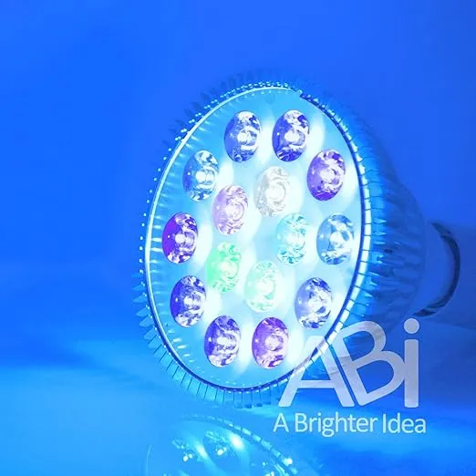 12W Tuna Blue LED Bulb Coral Reef Optimized Spectrum PAR38