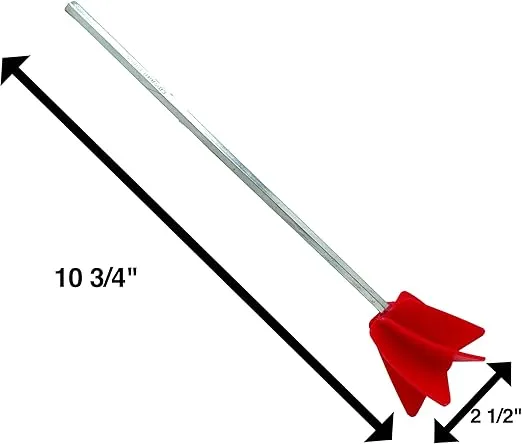 Edward Tools Paint Mixer Drill Attachment - Helix Mixer for 1 Gallon of Paint Epoxy, Resin, Silicone - Consistent Even Flow Stirrer Paddle - Works with all 3/8” and larger drills (1)