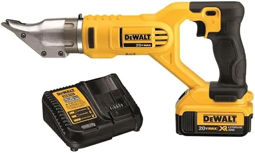 DEWALT 20V MAX Metal Shear Kit, Swivel Head, 18GA (DCS491M2)