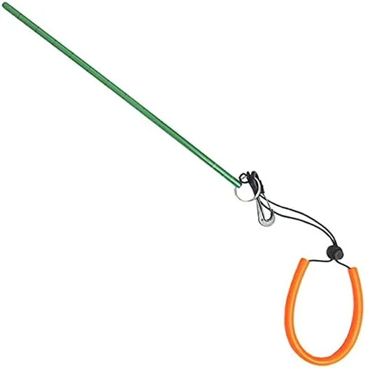 Scuba Choice Scuba Diving 13" Aluminum Lobster Tickle Pointer Stick with Measurement and Lanyard, Green