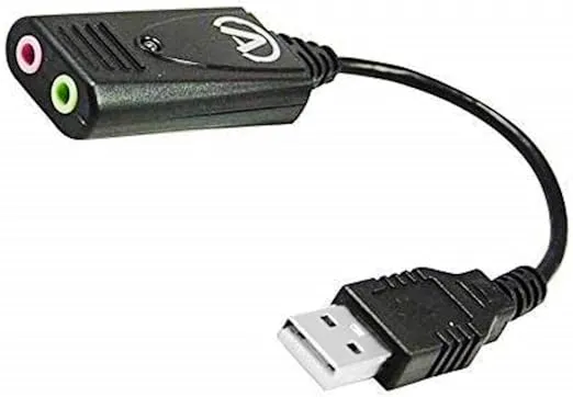 Andrea Electronics C1-1021450-1 Model USB-SA-1 High Fidelity External Digital Sound Card with Noise Reduction Technology