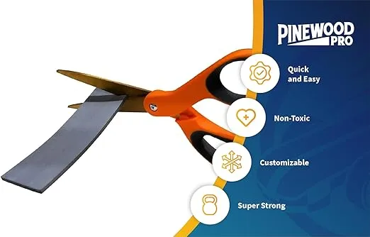 Pinewood Pro Stick-On Flexible Weight for Derby Cars | Cut with Scissors | Total Weight 3 oz | Quick and Easy Application | Non-Toxic | Customize for Any Pinewood Derby Race Day Needs