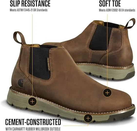 Carhartt Men's Millbrook Wr 4-inch Romeo Wedge Boot