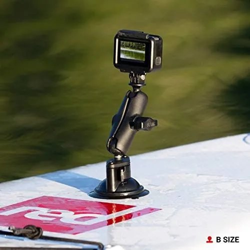 RAM MOUNTS Twist-Lock Composite Suction Cup Base with Ball RAP-B-224-1U with B Size 1" Ball