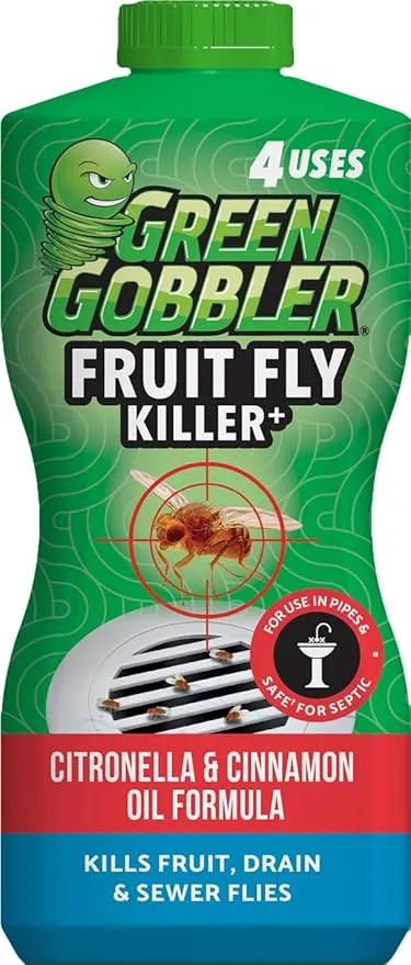 FRUIT FLY GOODBYE Gel Drain Treatment | Drain Fly Killer | Fruit Fly Killer | Drain Flies Treatment | Fruit Flies Treatment | Drain Fly & Fruit Fly Eliminator (32 oz)