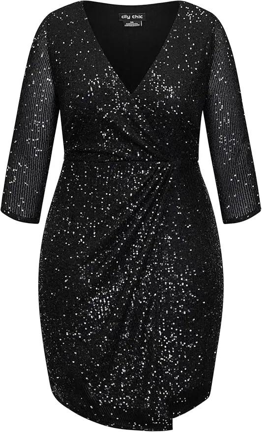 CITY CHIC Plus Size Dress, Razzle Dress