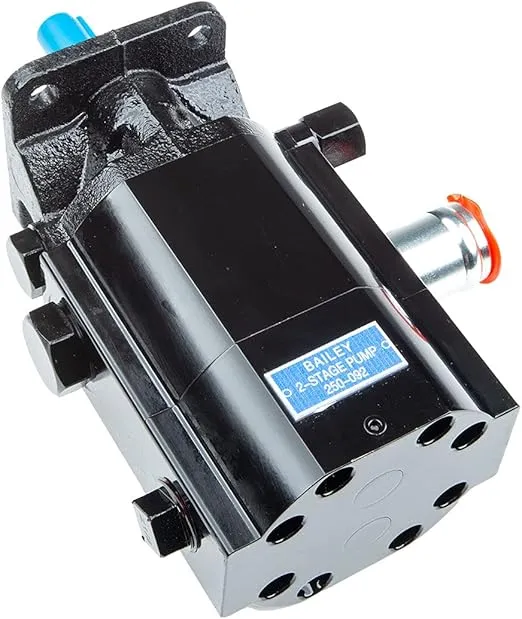 Chief Two-Stage Pump - Compact 2 Stage Hydraulic Log Splitter Pump - Wood Splitter Pumps, 3600 Max RPM, 3045 PSI, 10 GPM, 1” Inlet & 1/2" NPT Outlet Ports, 4 Bolt Flange Mount, Drive Shaft: 1/2 x 1 ½