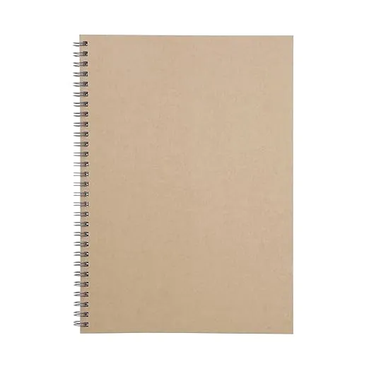 MUJI RECYCLING PAPER DOUBLE RING NOTEBOOK PLAIN BEIGE B5 (x10)