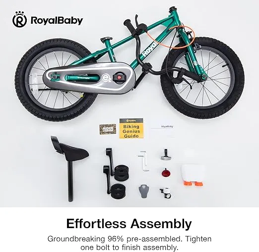 RoyalBaby EZ Toddlers Kids Bike, 12 14 16 18 Inch Wheel Balance & Pedal Bicycle for Beginners Boys Girls Ages 3-9 Years, Easy Learn Balancing to Biking