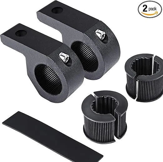 LAMPHUS Off-Road ATV UTV Light Bar Mounts Mounting Bracket Mini Bar Clamp Kits [0.75"/1"/1.25" Inch] [Horizontal Bar] [Aluminum] [2 Unit] Bull Bar UTV Roll Bar Clamp Tube Roll Cage Clamps Mount