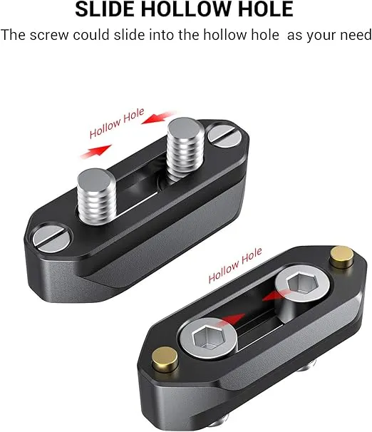 SMALLRIG Quick Release Safety Rail 4cm 1.57 Inches Long with 1/4'' Screws - 1409