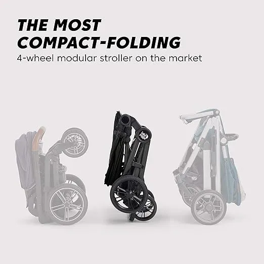 Baby Jogger® City Sights® Stroller - Convertible Stroller with Compact Fold, Rich Black