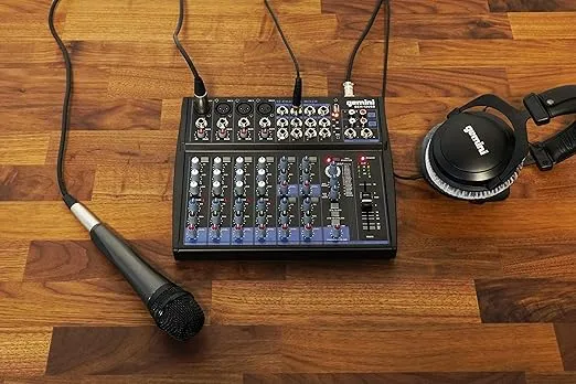 Gemini Sound GEM-12USB | 12-Channel Professional Bluetooth Audio Mixer with On-Board Multi-FX, USB MP3 Playback, and High-Quality Preamps for Dynamic Live Sound Mixing