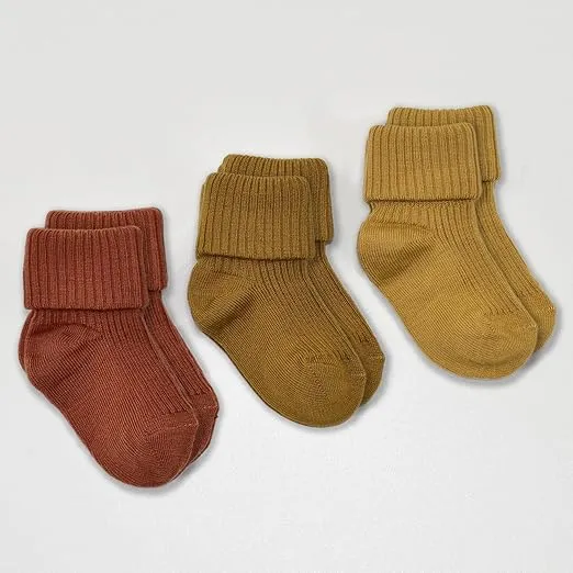 Woolino Wool Baby Socks, Washable Merino Wool Infant Toddler Kids Socks, Newborn to 8 Years (Pack of 3)