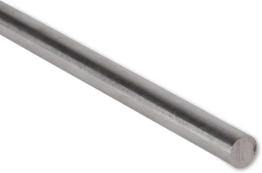 1/2" Diameter, 304 Stainless Steel Round Rod, 6 Inch Length, Extruded, 0.50 inch Dia