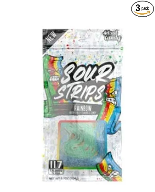 Sour Strips Rainbow (Pack of 3)