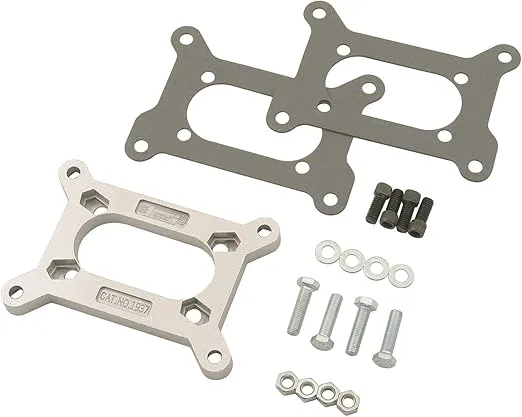Mr. Gasket 1937MRG Carburetor Adapter Kit, Silver