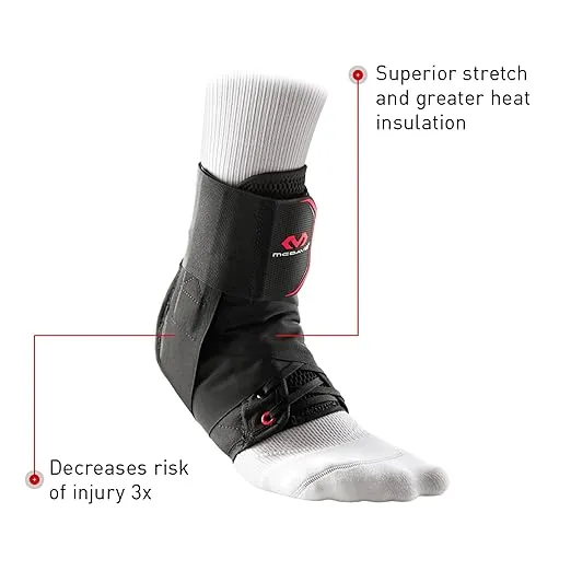 McDavid Ankle Brace Ultralight for Sprained Ankle, Figure 8 Ankle Braces, Lace up Ankle Brace, Ankle Braces for Men and Women, Ankle Support Brace and Stabilizer