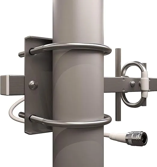 Tupavco TP513 Yagi WiFi Antenna 2.4GHz (17dBi) Outdoor Directional Signal (H:25° V:24°) Long Distance Range (High-Gain Weatherproof) Wireless Network (Pole Mount) N-Female Pigtail Connector