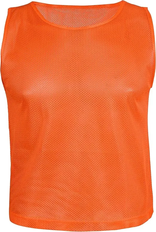 LITEMESH Pinnies (Set of 12/24 Practice Vests) Youth Pinnies, Pennies for Sports Youth, and Scrimmage Vests