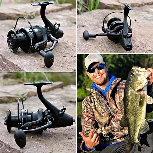 Sougayilang Spinning Fishing Reel 12+1BB Metal Body Smooth Carp Spinning Reels for Saltwater Freshwater Fishing
