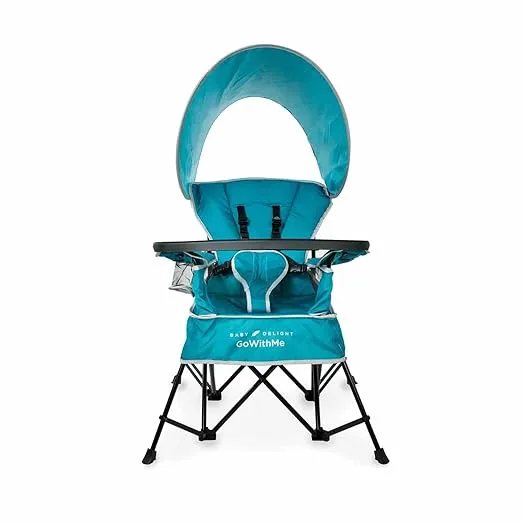 Baby Delight Go with Me Jubilee Deluxe Portable Chair | Indoor and Outdoor | Sun Canopy | Teal