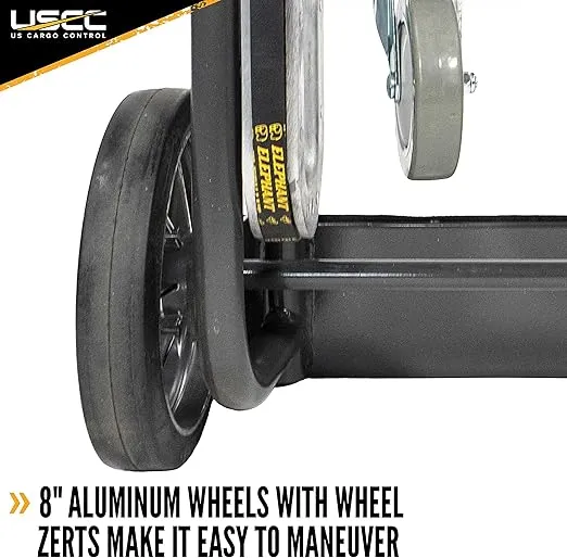US Cargo Control Appliance Truck with Kickback - Industrial Steel Appliance Hand Truck, 1,200 LBS. Capacity, with Single Auto Recoil Strap System & Stair Climbers - Heavy Duty Appliance Dolly