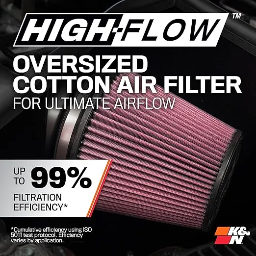 K&N Cold Air Intake Kit: High Performance, Guaranteed to Increase Horsepower: Fits 2011-2019 Jeep/Dodge (Grand Cherokee, Durango) 5.7L V8, 77-1563KP
