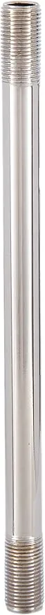 B&P Lamp® 18 Inch Nickel Plated 1/8 IP Steel Threaded Rod