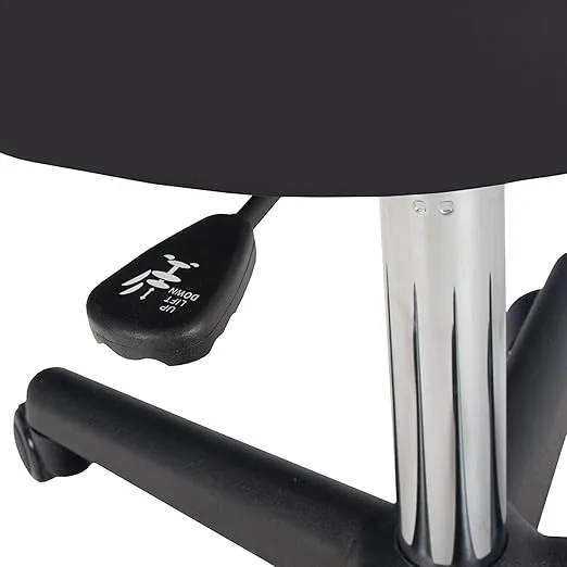 EARTHLITE Pneumatic Massage Salon Drafting Stool - No Leaking (vs. Hydraulic), Adjustable, Rolling, CFC-Free / Medical Spa Facial Chair