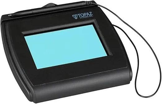 Topaz T-LBK750-BHSB-R Backlit 4x3 LCD Signature Capture Pad Dual Serial/USB