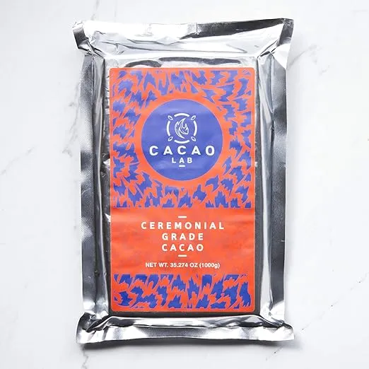 Ceremonial Grade Cacao – 100% chocolate, unsweetened (2.2 lb / 35 Servings)