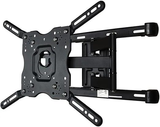 Furrion Universal-Outdoor Full Motion TV Wall Mount Bracket for LED, LCD, OLED Flat Screens with VESA Up to 400x400, Tilt, Weatherproof, Max Load 132 LBS, Built-in Leveler (Black) - F2AA001ABBK
