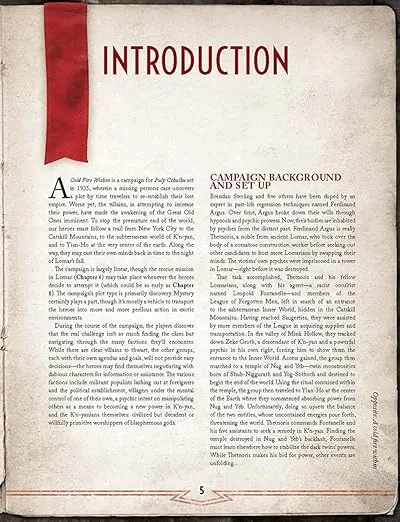 Cold Fire Within (Call of Cthulhu)