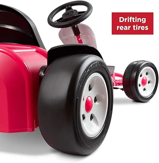 Radio Flyer Ultimate Go-Kart, 24 Volt Outdoor Ride On Toy, Pink Go Kart for Kids Ages 3-8, Large
