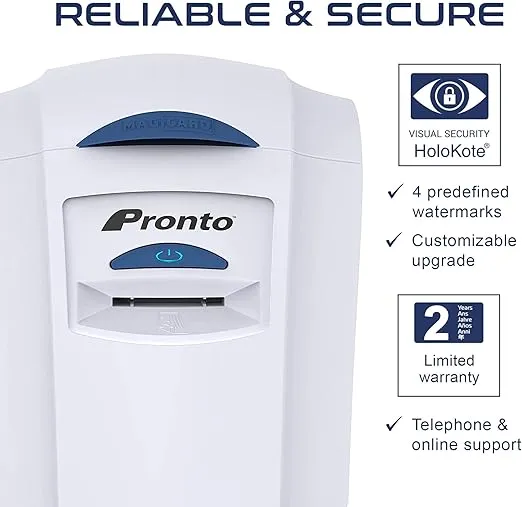 Pronto Printer Single Sided, Hand-Fed Color Card Printer