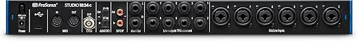 PreSonus Studio 1824c 18x20, 192 kHz, USB Audio Interface with Studio One Artist and Ableton Live Lite DAW Recording Software