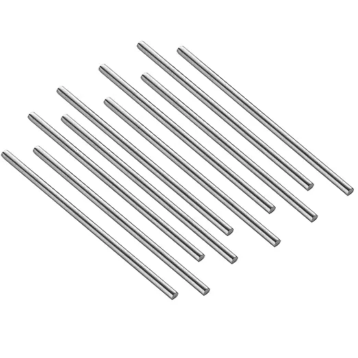 Eowpower 10 Pieces 304 Stainless Steel 100 x 4 mm Round Rod for DIY RC Model Car