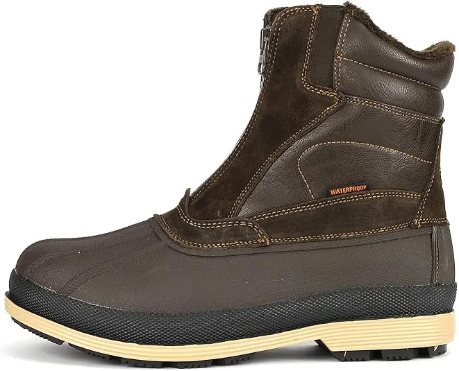 NORTIV 8 Men's Insulated Waterproof Winter Snow Boots Warm Outdoor Boots for Cold Weather