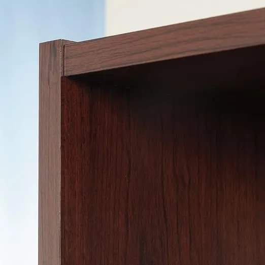 Sauder Beginnings 3-Shelf Bookcase, Bookshelf with Adjustable Storage Shelves, in Brook Cherry