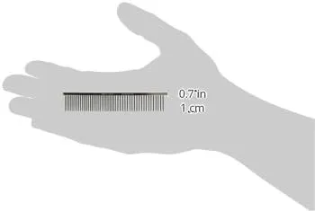 Resco US-Made Combination Comb for Dogs and Cats, Chrome