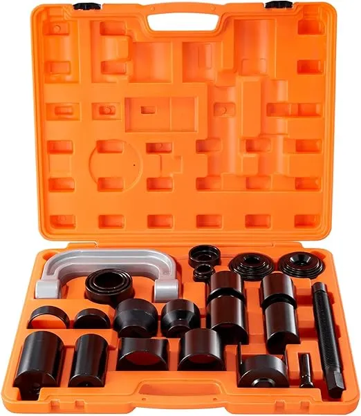 VEVOR Ball Joint Press Kit, 23 pcsTool Kit, C-Press Ball Joint Removal and Install Tools, for Most 2WD and 4WD Cars, Including 2-9/64 Inch,1-59/64 Inch Ball Joint Sockets Compatible with Chrysler
