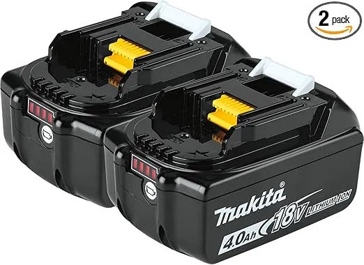 Makita BL1840B-2 18V LXT Lithium-Ion 4.0Ah Battery Twin Pack, Black