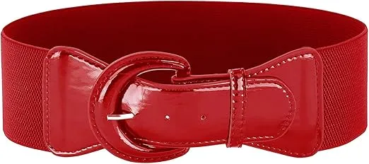 GRACE KARIN Women's Wide Stretchy Cinch Belt 3 Inch Vintage Chunky Buckle Belts S-XXXXL