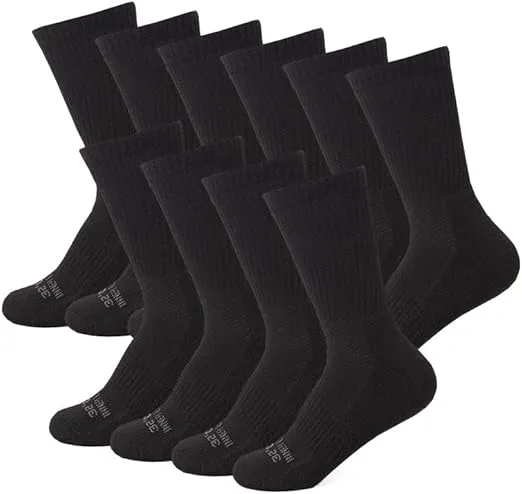 32 DEGREEES Women's 5 Pack Comfort Crew Socks | Anti-Odor | Arch Support | Active | Casual | Work